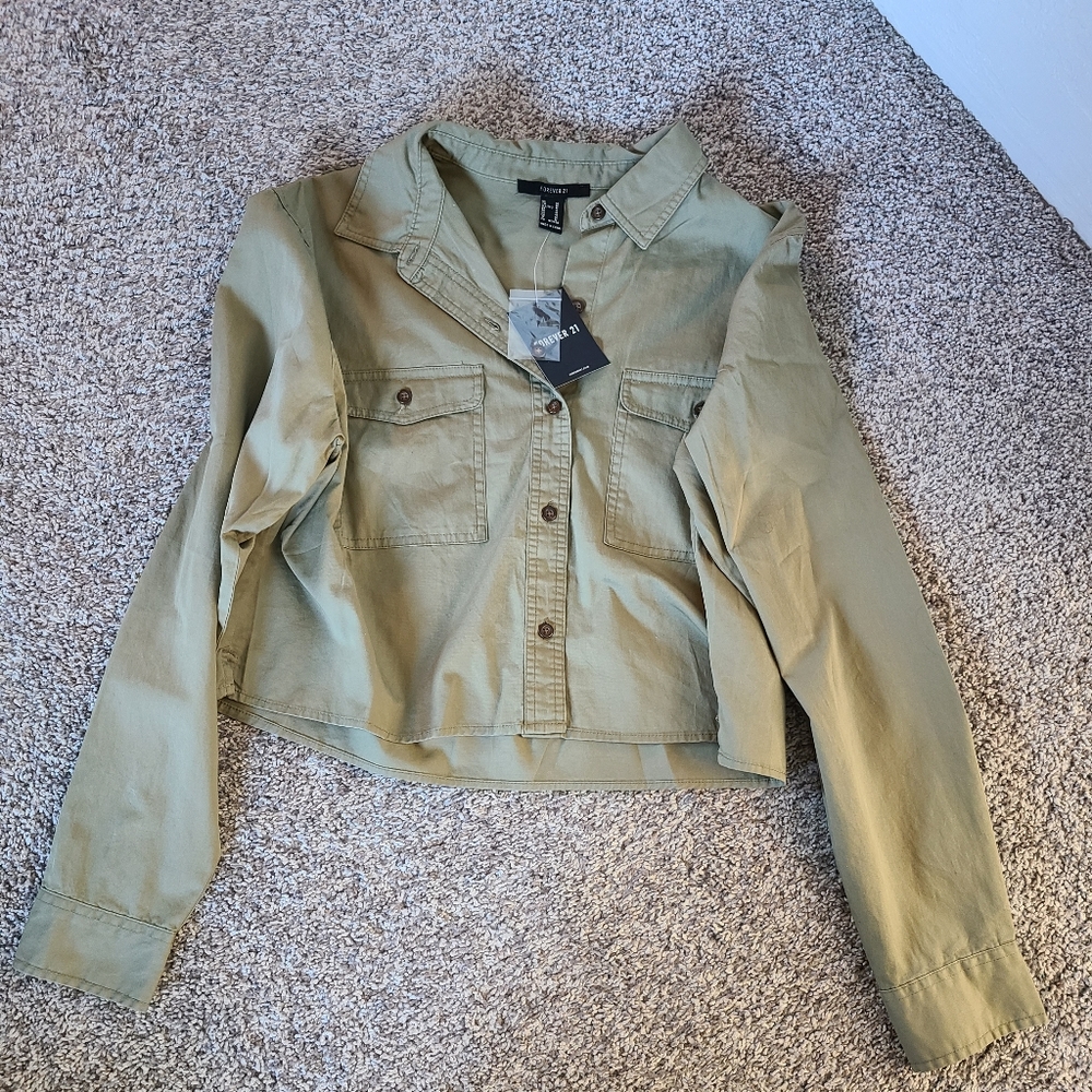 Olive green shirt